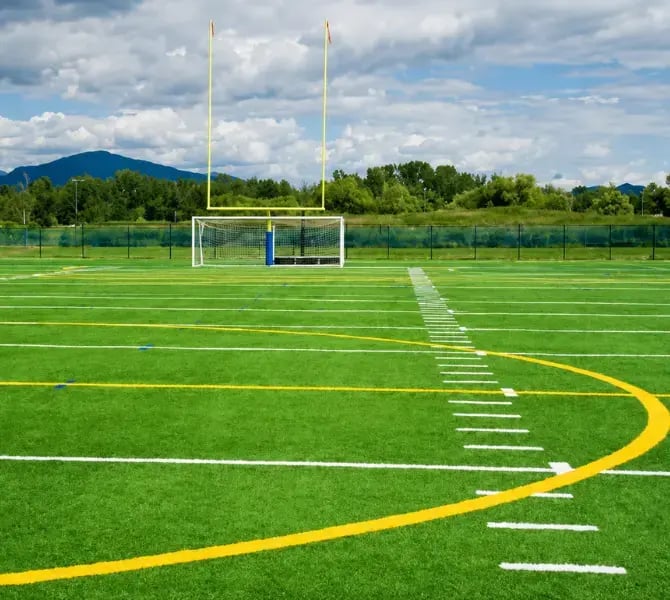 Artificial football field