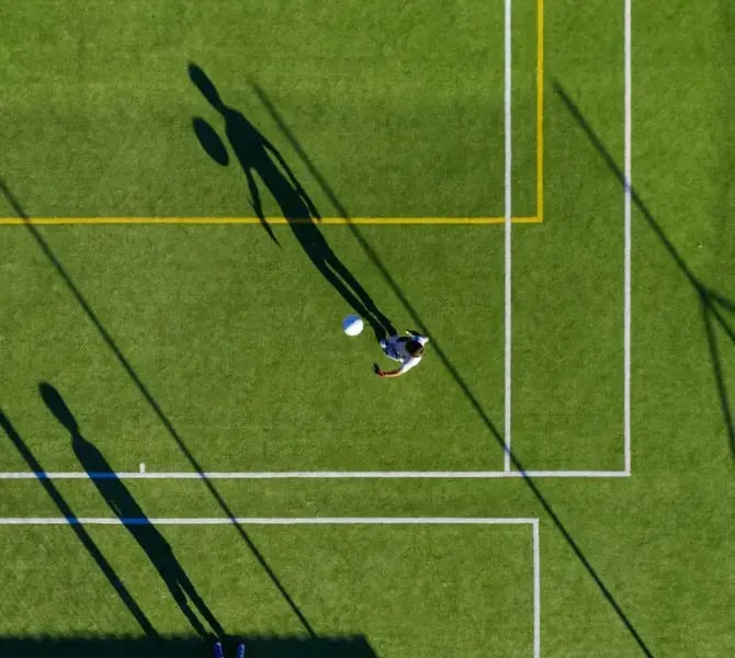 Multi use sports court outdoors